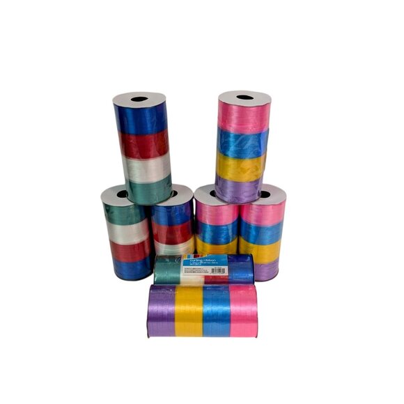 Assorted Colorful Curling Ribbon Set Of 8 Spools For Gift Wrapping & Crafting - Picture 2 of 3